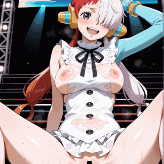 ワンピー〇 ウタ風 ポスター アニメ エロ 美乳 グラビア ファンアート 同人アート 0323 (42)