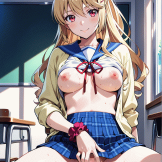 ストライクザブラッ〇 藍羽 浅葱風 ポスター アニメ エロ 美乳 グラビア ファンアート 同人アート 1223 (01)
