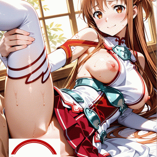 SA〇 結城アスナ風 ポスター アニメ エロ 美乳 グラビア ファンアート 同人アート 1119 (33)
