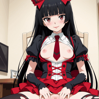 ゲー〇 ロゥリィ風 ポスター アニメ エロ 美乳 グラビア ファンアート 同人アート 0303 (01)