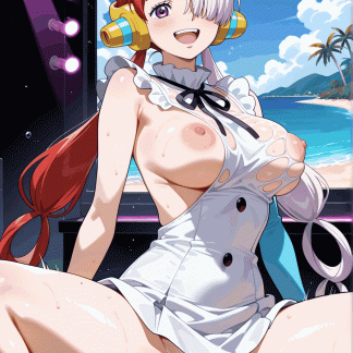 ワンピー〇 ウタ風 ポスター アニメ エロ 美乳 グラビア ファンアート 同人アート 0323 (62)