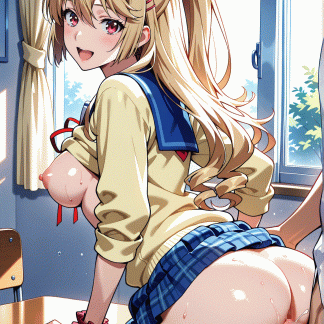 ストライクザブラッ〇 藍羽 浅葱風 ポスター アニメ エロ 美乳 グラビア ファンアート 同人アート 1223 (27)