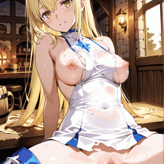 ダンま〇 アイズ風 ポスター アニメ エロ 美乳 グラビア ファンアート 同人アート 0227 (54)