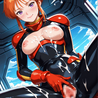 機動戦士ZZガン〇ム プルツー風 ポスター アニメ エロ 美乳 グラビア ファンアート 同人アート 0126 (13)