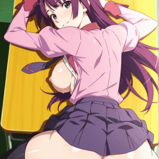 化物〇 戦場ヶ原 ひたぎ風 ポスター アニメ エロ 美乳 グラビア ファンアート 同人アート 0305 (53)
