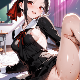 かぐ〇様は告らせたい 四宮 かぐや風 ポスター アニメ エロ 美乳 グラビア ファンアート 同人アート 1219 (39)