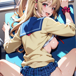 ストライクザブラッ〇 藍羽 浅葱風 ポスター アニメ エロ 美乳 グラビア ファンアート 同人アート 1223 (39)