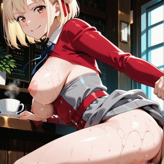 リコリスリコイ〇 錦木 千束風 ポスター アニメ エロ 美乳 グラビア ファンアート 同人アート 1212 (38)