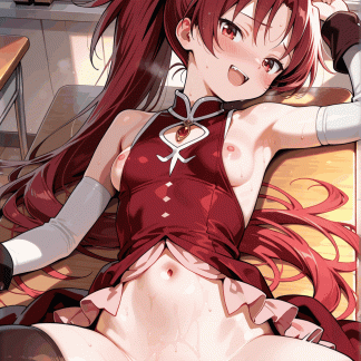 まどマ〇 杏子風 ポスター アニメ エロ 美乳 グラビア ファンアート 同人アート 0224 (32)