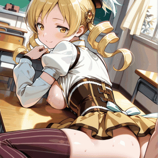 まどマ〇 マミ風 ポスター アニメ エロ 美乳 グラビア ファンアート 同人アート 0219 (45)