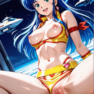 ダーティーペ〇 ユリ風 ポスター アニメ エロ 美乳 グラビア ファンアート 同人アート 0209 (45)