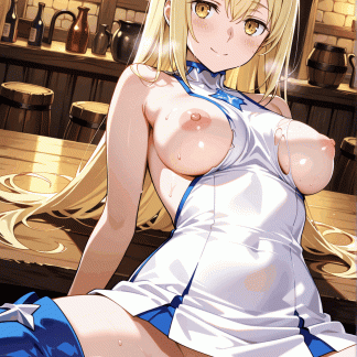 ダンま〇 アイズ風 ポスター アニメ エロ 美乳 グラビア ファンアート 同人アート 0227 (39)