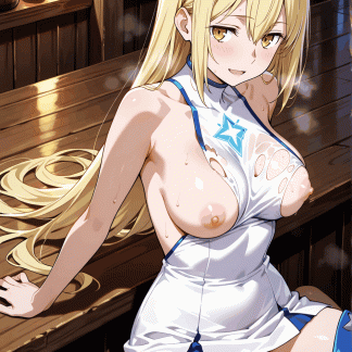 ダンま〇 アイズ風 ポスター アニメ エロ 美乳 グラビア ファンアート 同人アート 0227 (42)