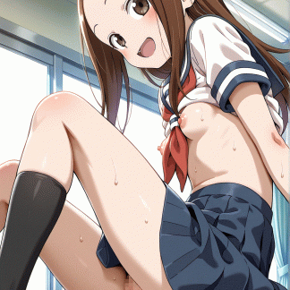 からか〇上手の高木さん 高木さん風 イラストリアス ポスター アニメ エロ 美乳 グラビア ファンアート 同人アート 0210 (26)