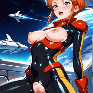 機動戦士ZZガン〇ム プルツー風 ポスター アニメ エロ 美乳 グラビア ファンアート 同人アート 0126 (23)