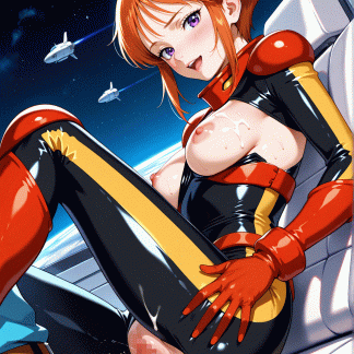 機動戦士ZZガン〇ム プルツー風 ポスター アニメ エロ 美乳 グラビア ファンアート 同人アート 0126 (36)