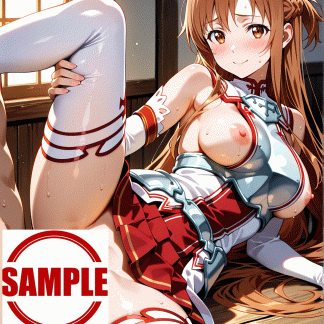 SA〇 結城アスナ風 ポスター アニメ エロ 美乳 グラビア ファンアート 同人アート 1119 (40)