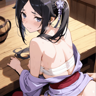 ダンま〇 ミコト風 ポスター アニメ エロ 美乳 グラビア ファンアート 同人アート 0227 (57)