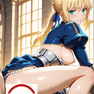 fet〇 セイバー（アーサー）風 ポスター アニメ エロ 美乳 グラビア ファンアート 同人アート 1215(36)