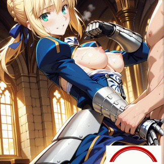 fet〇 セイバー（アーサー）風 ポスター アニメ エロ 美乳 グラビア ファンアート 同人アート 1215(30)