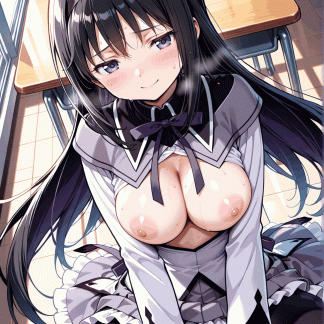 まどマ〇 ほむら風 ポスター アニメ エロ 美乳 グラビア ファンアート 同人アート 0224 (59)