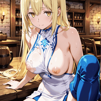 ダンま〇 アイズ風 ポスター アニメ エロ 美乳 グラビア ファンアート 同人アート 0227 (49)