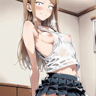 だがしか〇 遠藤 サヤ風 ポスター アニメ エロ 美乳 グラビア ファンアート 同人アート 完全自作同人 0501 (79)