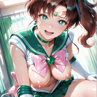 セーラームー〇 木野 まこと風 ポスター アニメ エロ 美乳 グラビア ファンアート 同人アート 0621 (2)