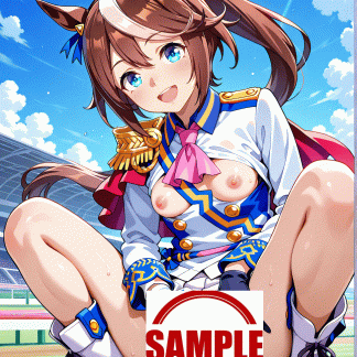 ウマ〇 トウカイテイオー風 ポスター アニメ エロ 美乳 グラビア ファンアート 同人アート 1010(12)