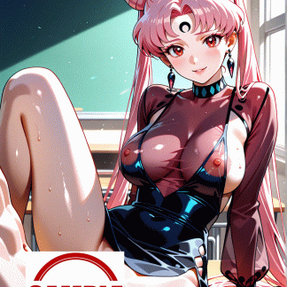 セーラームー〇 ブラックレディー風 ポスター アニメ エロ 美乳 グラビア ファンアート 同人アート 1021 (33)