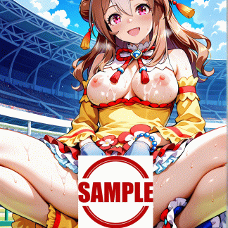 ウマ〇 コパノリッキー風 ポスター アニメ エロ 美乳 グラビア ファンアート 同人アート 1010 (9)