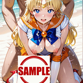セーラームー〇 愛野 美奈子風 ポスター アニメ エロ 美乳 グラビア ファンアート 同人アート 0805 (3)