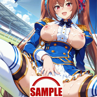 ウマ〇 ダイワスカーレット風 ポスター アニメ エロ 美乳 グラビア ファンアート 同人アート 1018 (15)