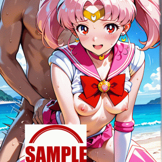 セーラームー〇 ミニウサ風 ポスター アニメ エロ 美乳 グラビア ファンアート 同人アート 0805 (6)