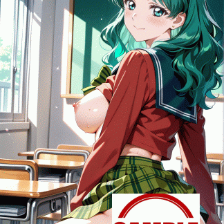 セーラームー〇 海王みちる風 ポスター アニメ エロ 美乳 グラビア ファンアート 同人アート 0918 (34)