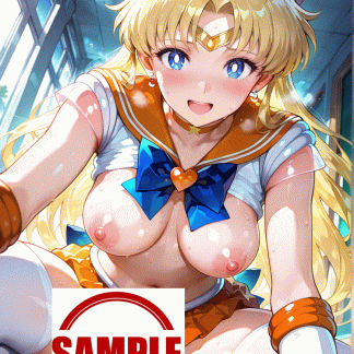 セーラームー〇 愛野 美奈子風 ポスター アニメ エロ 美乳 グラビア ファンアート 同人アート 0524 (7)