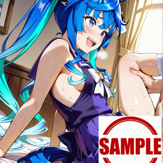 ウマ〇 ツインターボ風 ポスター アニメ エロ 美乳 グラビア ファンアート 同人アート 0726 (14)