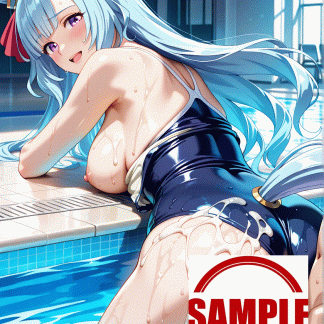 ウマ〇 メジロアルダン風 ポスター アニメ エロ 美乳 グラビア ファンアート 同人アート 0804 (23)