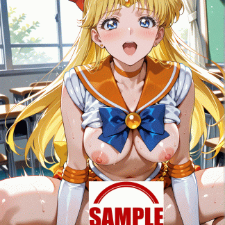 セーラームー〇 愛野 美奈子風 ポスター アニメ エロ 美乳 グラビア ファンアート 同人アート 0922 (8)