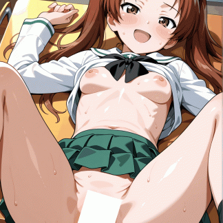 ガールズ〇パンツァー 角谷 杏風 ポスター アニメ エロ 美乳 グラビア ファンアート 同人アート 0507 (126)