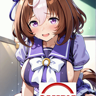 ウマ〇 メイショウドトウ風 ポスター アニメ エロ 美乳 グラビア ファンアート 同人アート 0725 (14)