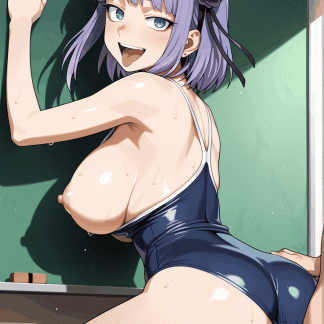 だがしか〇 枝垂 ほたる風 ポスター アニメ エロ 美乳 グラビア ファンアート パンスト 筋同人アート 完全自作同人 0501 (107)