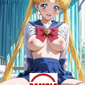 セーラームー〇 月野 うさぎ風 ポスター アニメ エロ 美乳 グラビア ファンアート 同人アート 1021 (7)