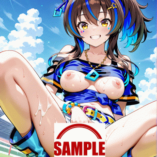 ウマ〇 ダイタクヘリオス風 ポスター アニメ エロ 美乳 グラビア ファンアート 同人アート 1027 (10)