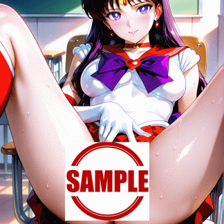 セーラームー〇 日野 レイ風 ポスター アニメ エロ 美乳 グラビア ファンアート 同人アート 0414 (5)