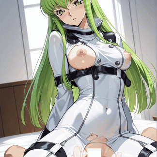 コードギア〇 C.C.風 ポスター アニメ エロ 美乳 グラビア ファンアート 同人アート 0507 (74)