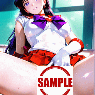 セーラームー〇 日野 レイ風 ポスター アニメ エロ 美乳 グラビア ファンアート 同人アート 0414 (3)