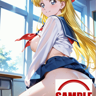 セーラームー〇 愛野 美奈子風 ポスター アニメ エロ 美乳 グラビア ファンアート 同人アート 0914 (38)