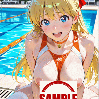 セーラームー〇 愛野 美奈子風 ポスター アニメ エロ 美乳 グラビア ファンアート 同人アート 0709 (5)
