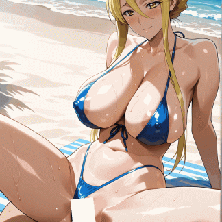 ハイスクールオブ〇デット 鞠川 静香風 ポスター アニメ エロ 美乳 グラビア ファンアート 同人アート 0527 (33)